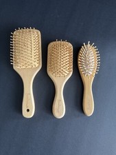 Bamboo Witch Hair Brushes 3 Pack