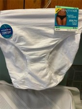 NWT Vanity Fair No Pinch No Show Bikini Panties 8/XL Seamless 18217