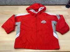 Ohio State Mighty Mac Sports Red Toddler 3T Child Full Zip Track Jacket FLAW