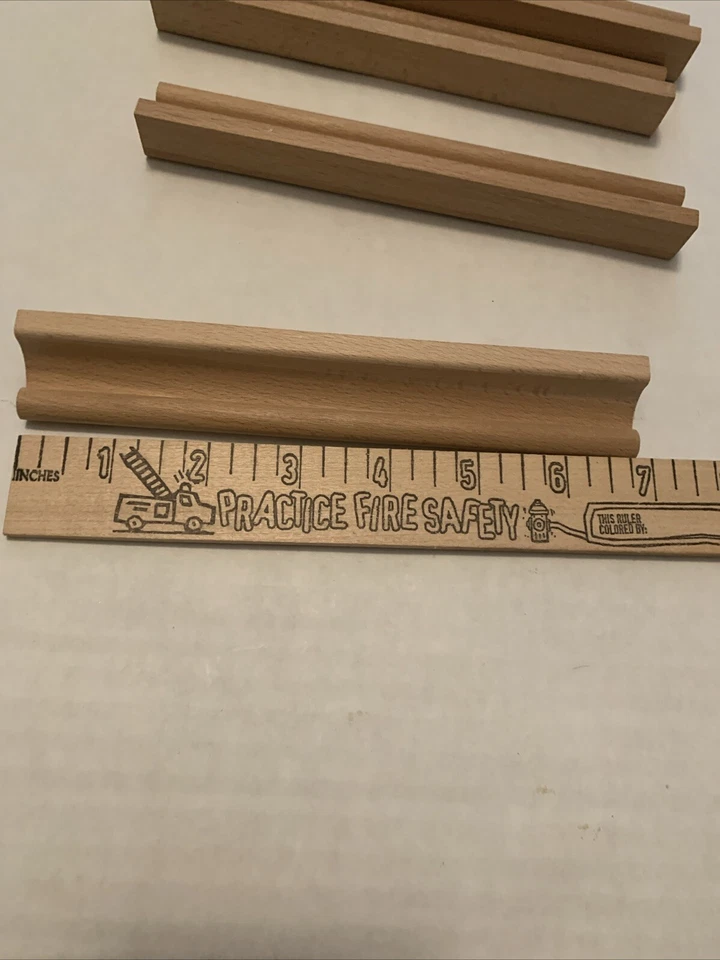 Lote de 4 bandejas porta azulejos de madera Scrabble piezas de repuesto artesanías Foto 4 de 4