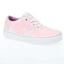 New Vans Doheny Pink Glitter Tie Dye White Shoes Big Kids Size 6