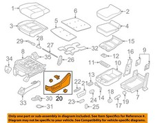 FORD OEM 11-16 F-250 Super Duty Front Seat Components-Side Shield BC3Z2562187AB