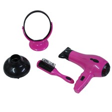 Girls Hairdresser Role Play Set Kids Hair Dryer Stylist Hard Carry