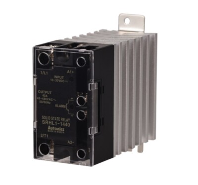 Autonics SRHL1-1440 40A Solid State Relay 10-30VDC 48-480VAC Zero Cross Heatsink
