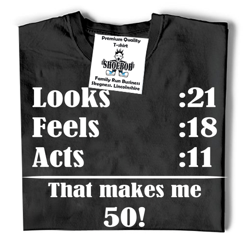 50th Birthday t shirt Funny Fifty fiftieth Birthday T-Shirt - Picture 2 of 11
