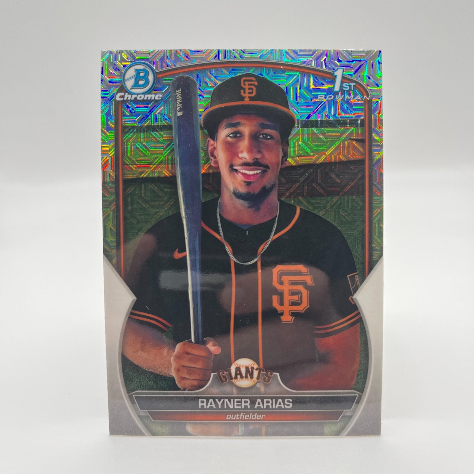 2023 Bowman Chrome Prospects Mega Box Mojo Refractor Rayner Arias #BCP-222