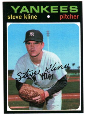 1971 Topps #51 Steve Kline, New York Yankees