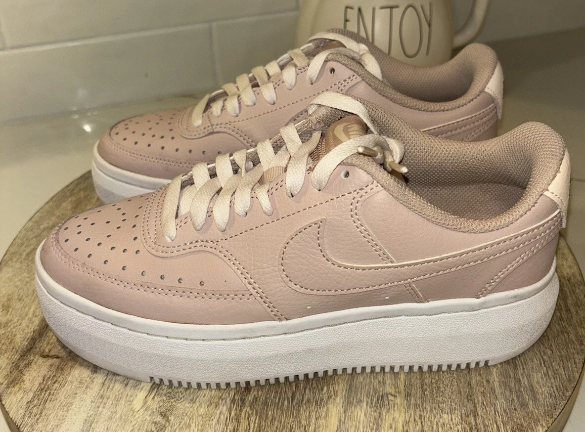 Scarpa Nike donna Court Vision alta platform taglia 8 rosa DM0113 600 usata