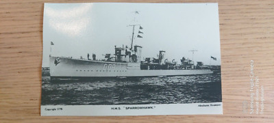 Foto Marineschiff Zerstörer D 08 HMS Sparrowhawk ca. 14x9cm