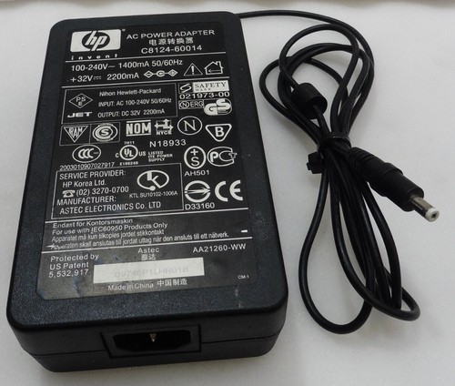 Original HP C8124-60014 32V 2200mA Laptop Netzteil Adapter PSU Kabel