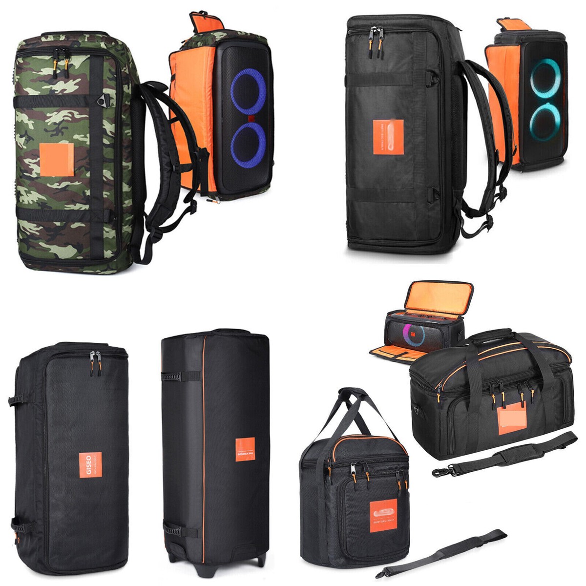 Travel Backpack Case for JBL PARTYBOX 1000 110 300 310 710 100