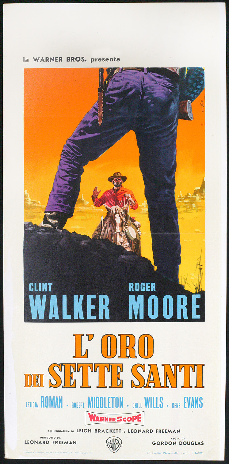 Locandina originale film L'oro dei sette santi (1961) - Regia di Gordon Douglas