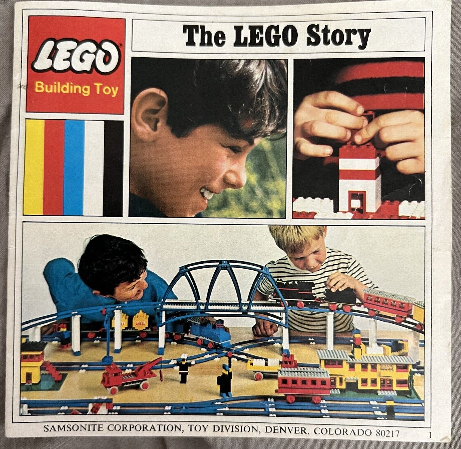 Lego 1x c69us 1969 Large US Samsonite (3449-US) Vf/Fn The Lego Story Rare!