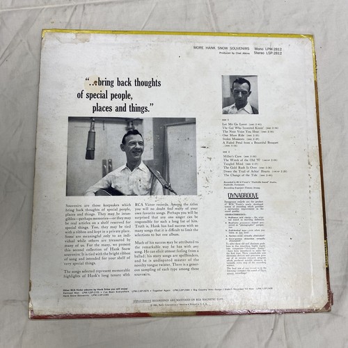 HANK SNOW Sings in Memory of Jimmie Rodgers & More Hank Snow Souvenirs - Picture 2 of 4
