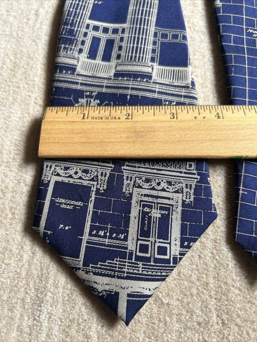 Cravate Josh Bach 100% Soie - Made In USA, Multicolore, Longueur Classique, Neuf Sans étiquette