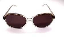 CANNY VISION GLADYS SUNGLASSES CLEAR/ BROWN 54-16-140 BROWN LENS*