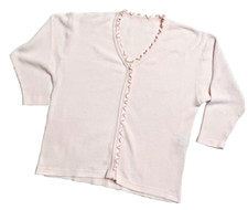 Colesce Couture Pajama Top Lingerie Womens Medium Pink Made In USA Vintage