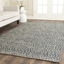 SAFAVIEH Natural Fiber NF448C Handwoven Blue / Ivory Rug
