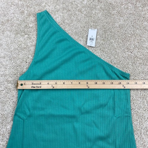 Gap One Shoulder Rib Knit Mini Dress NWT, Women's M (Blue Lagoon) - Picture 8 of 10