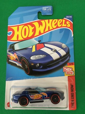 2022 Hot Wheels Dodge Viper RT/10 then and now 208/250 Blue Car Toy NEW 311