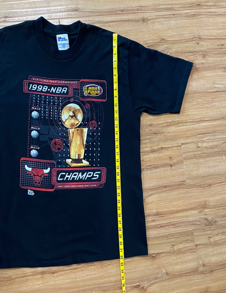 Vintage 1998 Six Time NBA Champions Chicago Bulls Pro Player