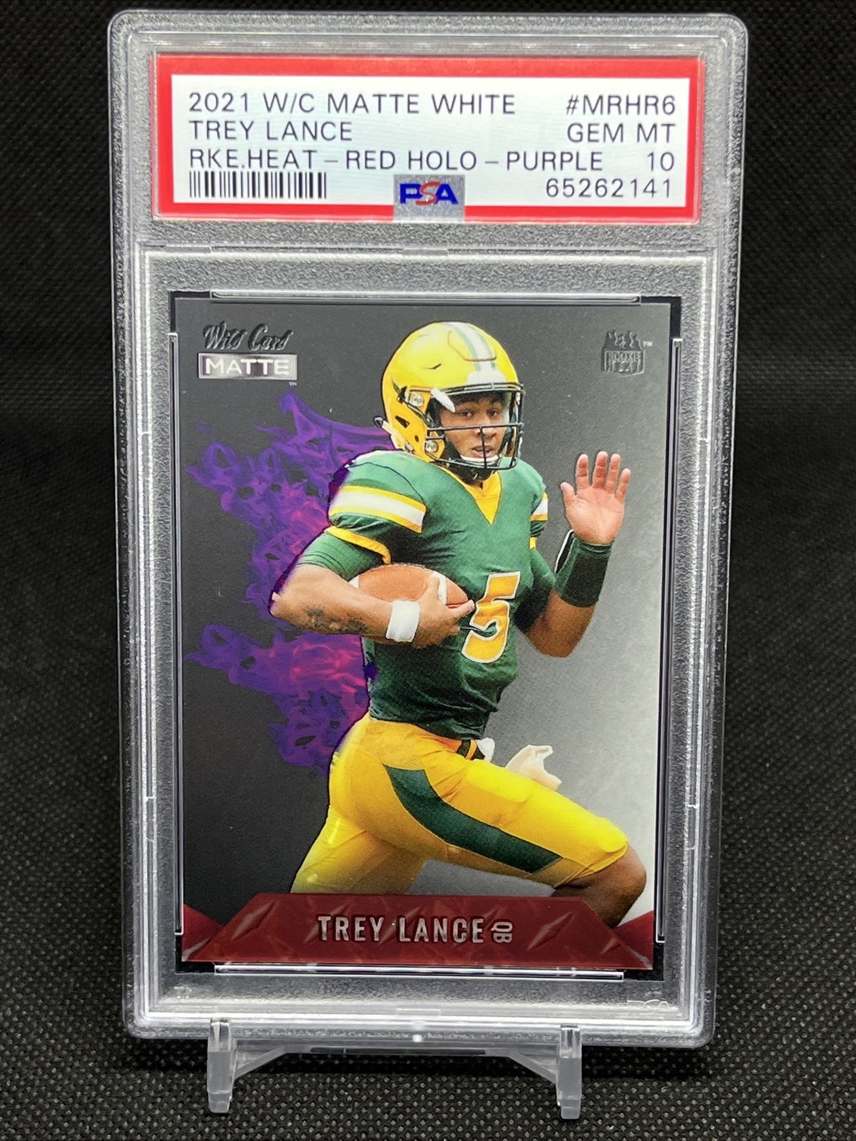 Trey Lance Wild Card Matte White Rookie Heat #MRHR6 Red Holo-Purple