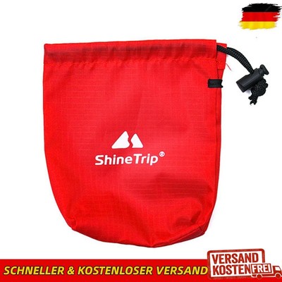 Outdoor Hiking Kits Storage Bag Camping Nail Wind Rope Buckle Pouch (Red)