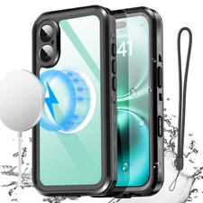 Waterproof Shockproof MagSafe Magnetic Case Cover For iPhone 16 Pro Max/16 Plus