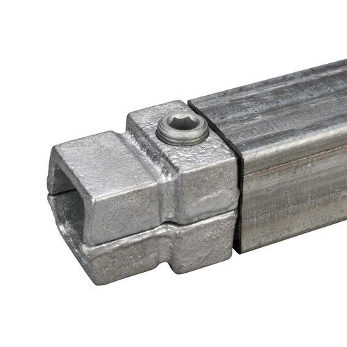 Industrial Handrail Galvanised Mild Steel Square Key Clamp Fittings Box Section - Picture 104 of 121