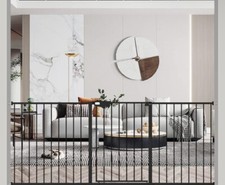 WAOWAO Triple Lock Baby Gate Extra Wide 72.04-76.77" Pressure Mounted Walk Throu