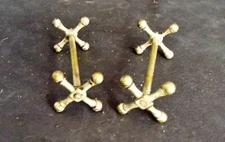 PAIR OF KNIFE RESTS SILVER-PLATED / EPNS c1900
