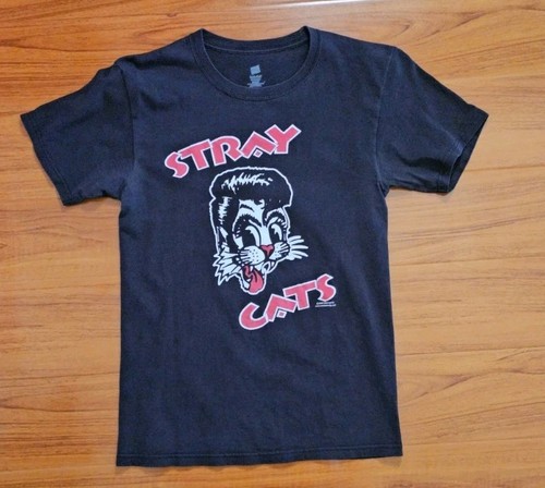 Stray Cats Band T Shirt Size S Distressed