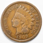 1909 Very Good (VG) Indian Head Penny Cent