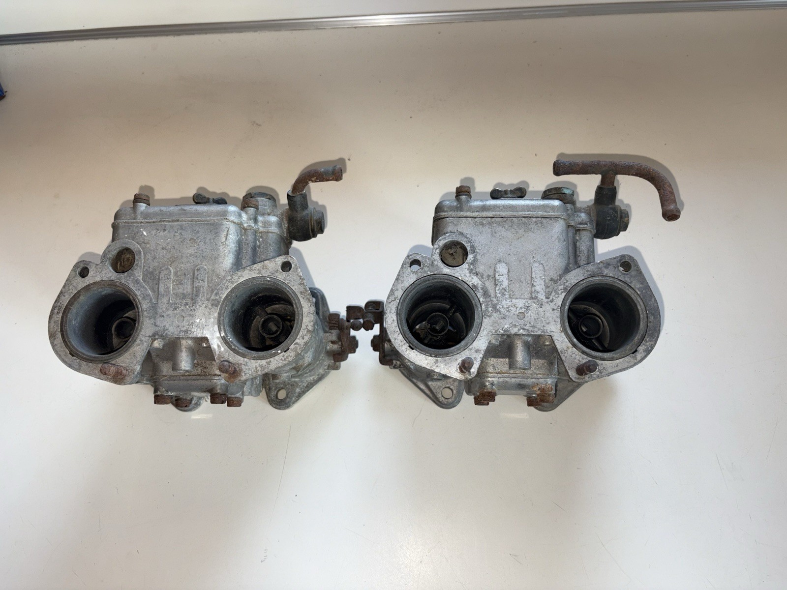 Vintage Pair Weber 40 DCOE 27 Carburetors Alfa Romeo Lotus Elan Fiat Abarth Scca