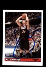 Signed Basketball Card Auto Kyle Korver 2005-06 Bazooka #83 Philadelphia 76ers