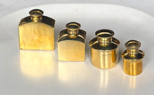 Old Brass Handcrafted Fine Gun Oil Can Pots, Rich in Patina