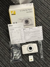 Near Nikon COOLPIX W150 White Waterproof Digital Camera Genuine
