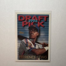 Topps Draft Pick Terrence Long #112 New York Mets 1995 Rookie Base Card. rookie card picture