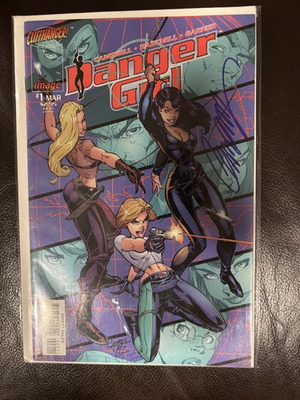 #ad Danger girl number 1 Cover by Jay Scott Campbell and it’s signed $50.00