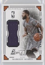 2015-16 Panini National Treasures NBA Material 50/99 Markieff Morris #14 0c3