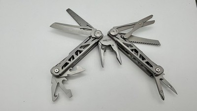 PERWIN 17-in-1 Multi-Tool Pliers Pocket Knife Saw Scissors File Self-Locking EDC