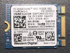 Western Digital 512GB SN520 NVMe WD PCIe Gen3 SSD SDAPTUW-512G-1012 
