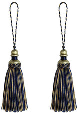 2 Pack Tassel Keychains with Loops, Handmade Tassel Craft, DIY Accessories for H