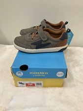 Munchkin by Stride Rite Boy's Maxwell Grey Sneakers 11M New in Box