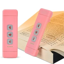 USB Rechargeable LED Book Light Clip On Flexible Bookmark Reading Night Lamp