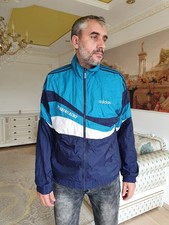 Vintage 90s Adidas Trefoil Track Jacket Mens L D7 F186 Colorblock TV Oberflachs