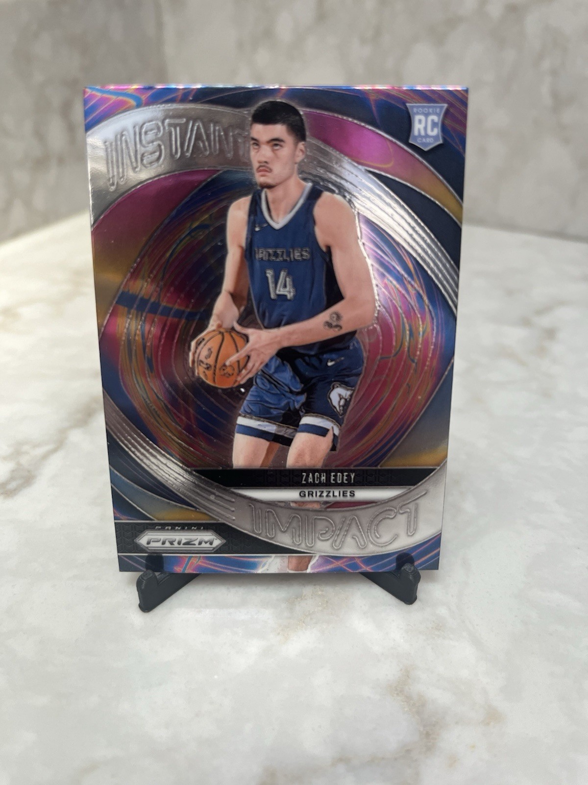 Zach Edey Rookie Card Instant Impact 2024-25 Panini Prizm #25