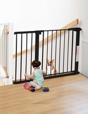 COMOMY 29.5-43.3" Auto Close Extra Wide Baby Dog Gate for Doorways/Stairs
