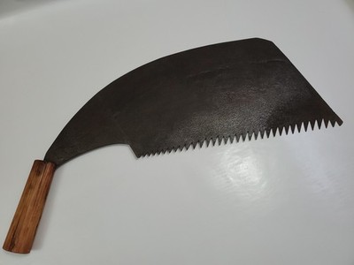 Antique Japanese Forged Iron Tool Maebiki Nokogiri Whaleback Saw