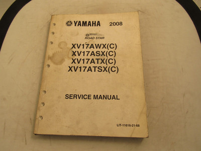 2008 YAMAHA ROADSTAR XV17AWX SERVICE MANUAL GENUINE OEM/ PART# LIT-11616-21-68